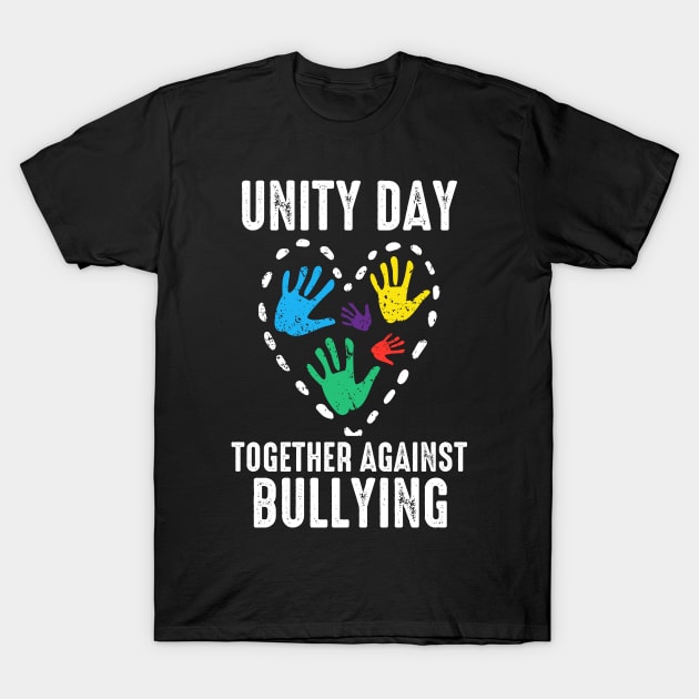together against bullying orange anti bully unity day kids T-Shirt by DonVector